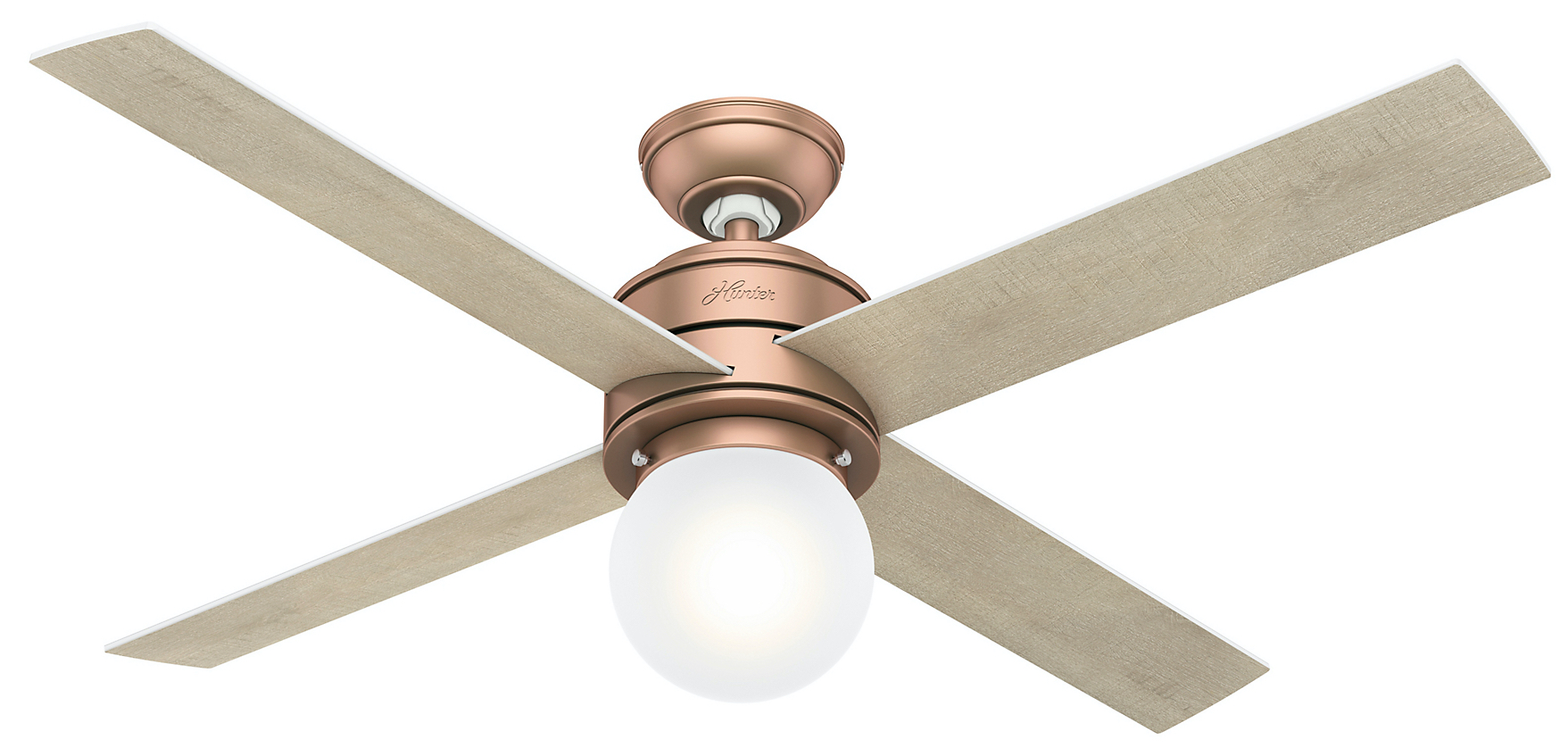 品番 59330 品名 Hepburn(ヘプバーン） 本体仕上 Satin Copper　ハンターシーリングファン　ライト画像