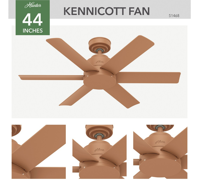 ケニコット　Terracotta - Terracotta | Item 51468 ハンターシーリングファン画像