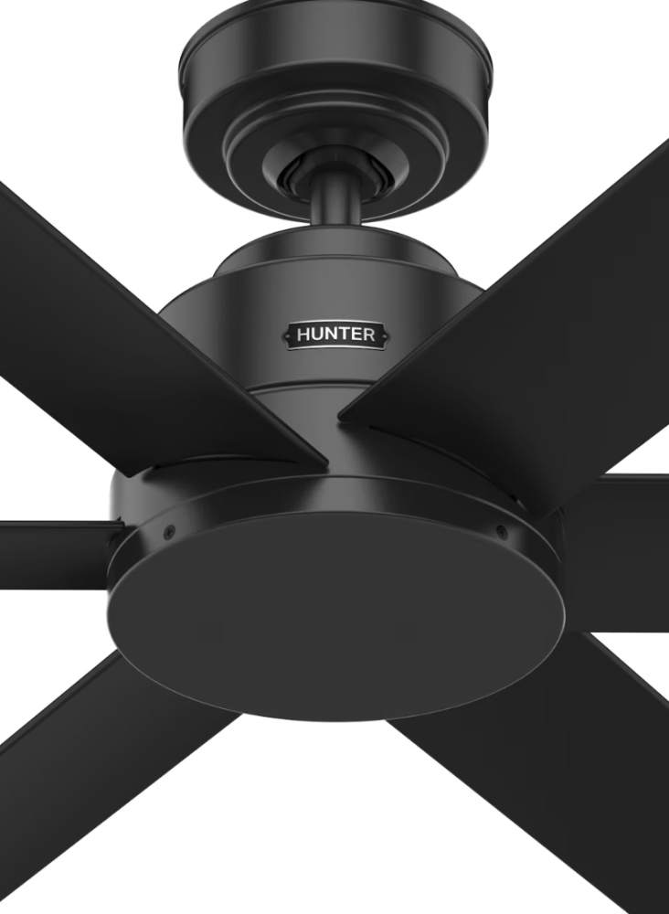 ケニコット　Mブラック　ハンターシーリングファン画像　Kennicott Outdoor 44 inch Ceiling Fan
