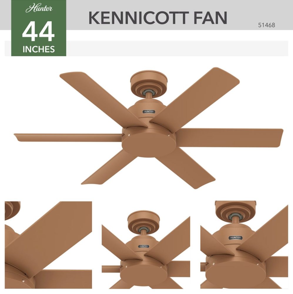 51468　ケニコット　ハンターシーリングファン　画像　Kennicott Outdoor 44 inch