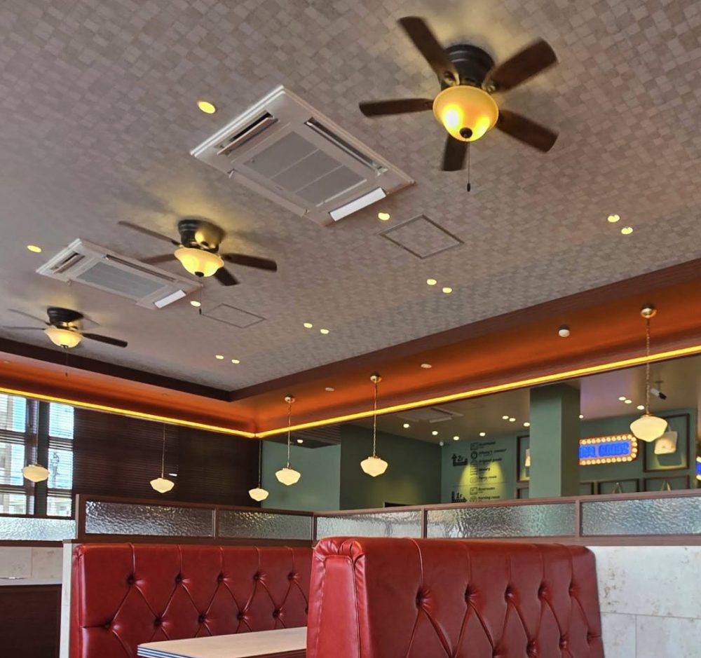 ハンターシーリングファン　画像　ブルーシール 牧港本店
