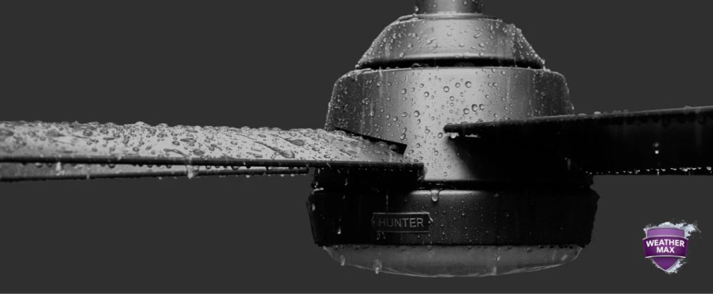 ハンターのウェザーマックス屋外用シーリングファン　画像HP_Full_WeatherMax.webp　ハンターストア
