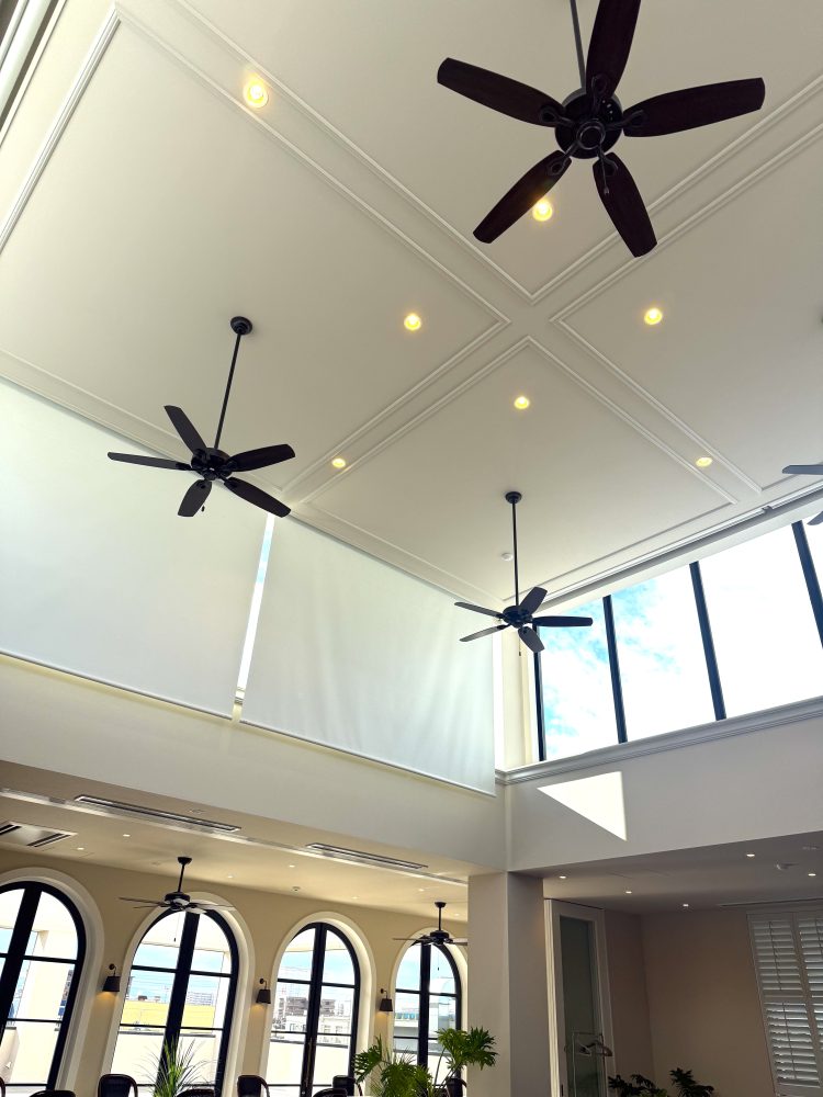 メゾン アムシュティー　　　ハンターシーリングファン　ビルダーエリート　ニューブロンズ　設置　画像