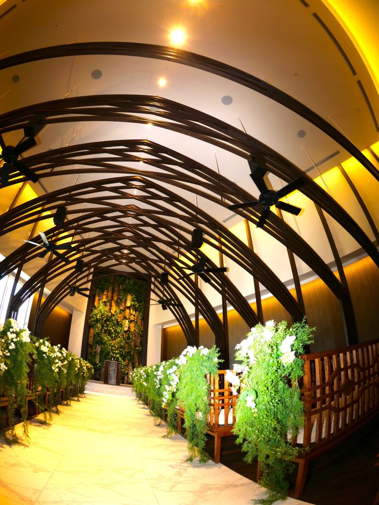 ハンターシーリングファン　画像　　　ハンターオリジナル　設置場所　ラソールガーデン熊本