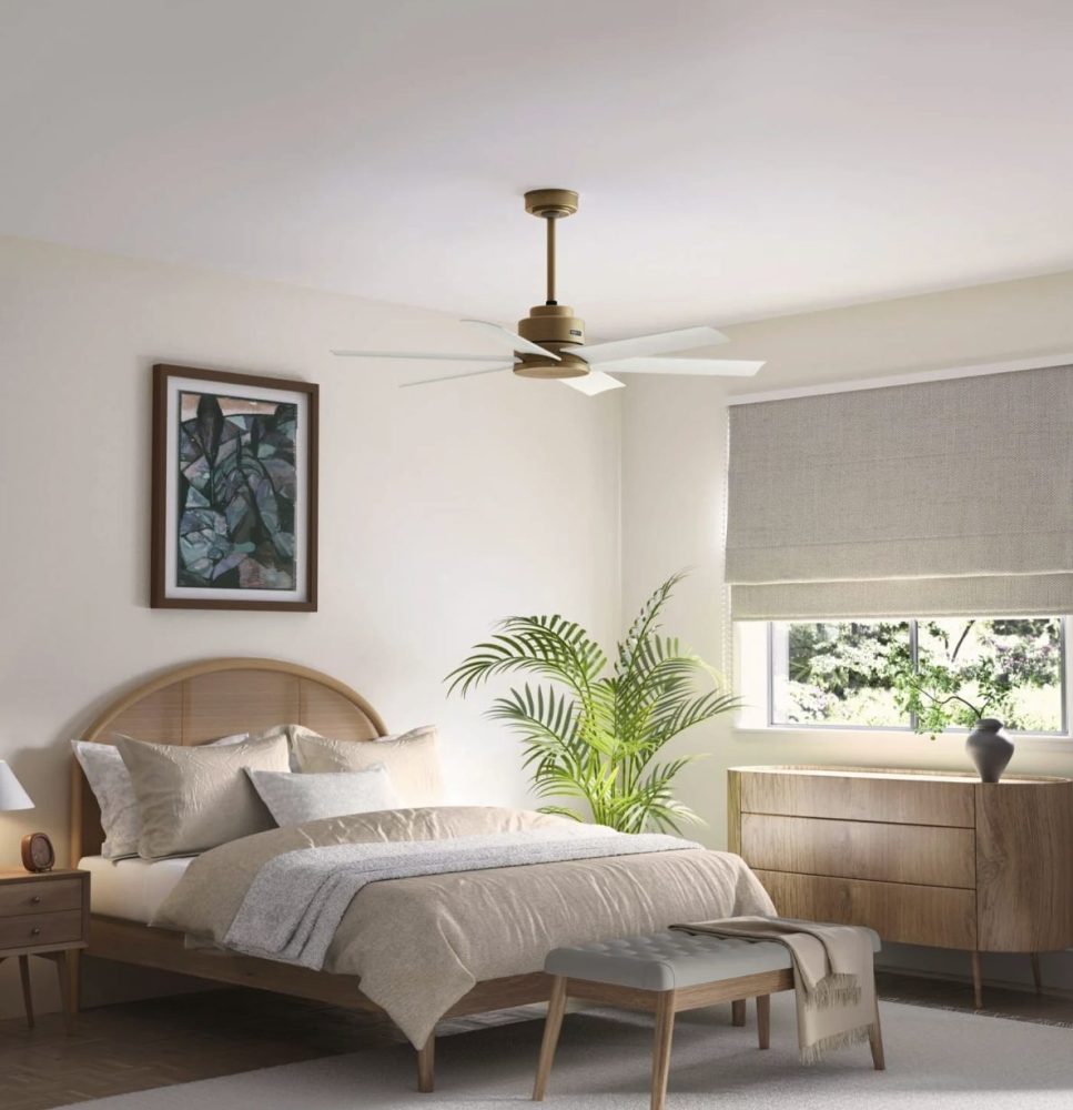 50063_ケニコット 52インチ　Luxe Gold　ハンターシーリングファン画像　設置イメージ画像１